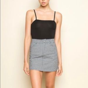 Brandy Melville checkered Juliette Skirt